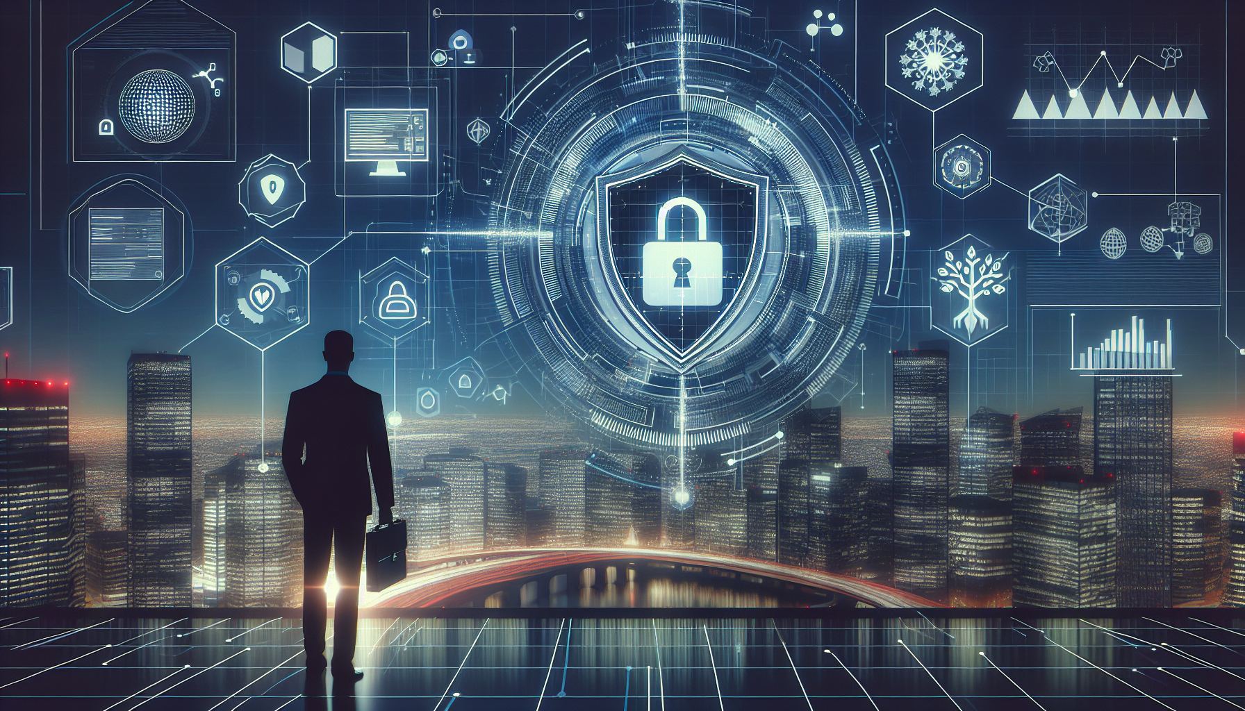 Assessing Business Impact Analysis for Cyber Resilience - A digital lock symbolizing cyber security measures