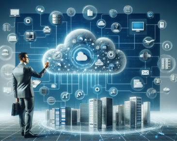 Integrating Cloud Solutions in Your Business Continuity Plan - Cloud computing diagram showing integration with business processes