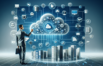 Integrating Cloud Solutions in Your Business Continuity Plan - Cloud computing diagram showing integration with business processes