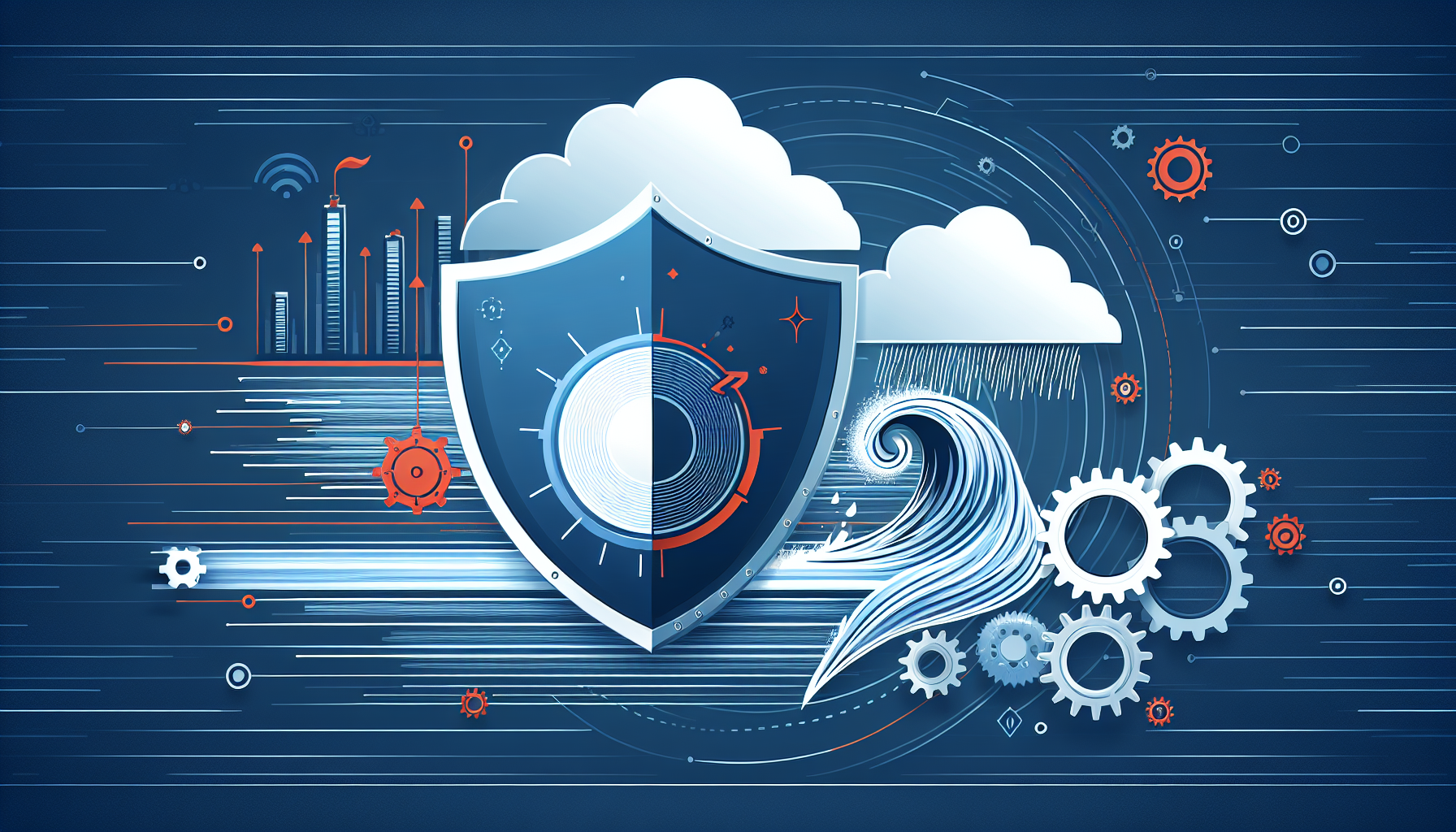 Integrating Cybersecurity and Business Continuity Planning - A graphical representation of a secure network infrastructure
