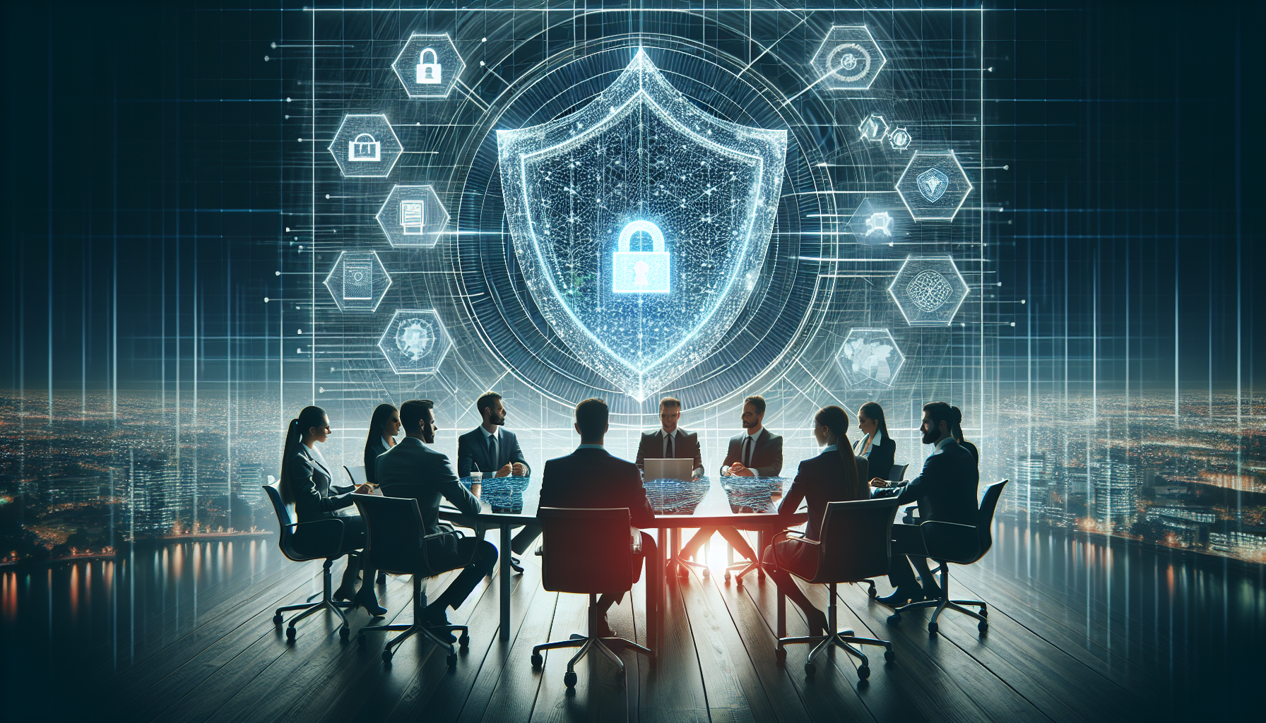 "Crafting a Cyber-Resilient Business Continuity Plan - digital security strategy documents on a table"