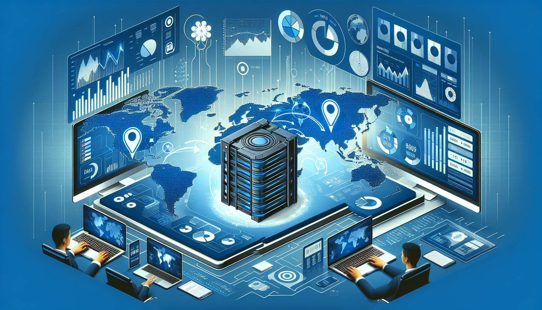 Crafting Effective Data Backup Strategies for Businesses - Guide cover showing a secure data backup system