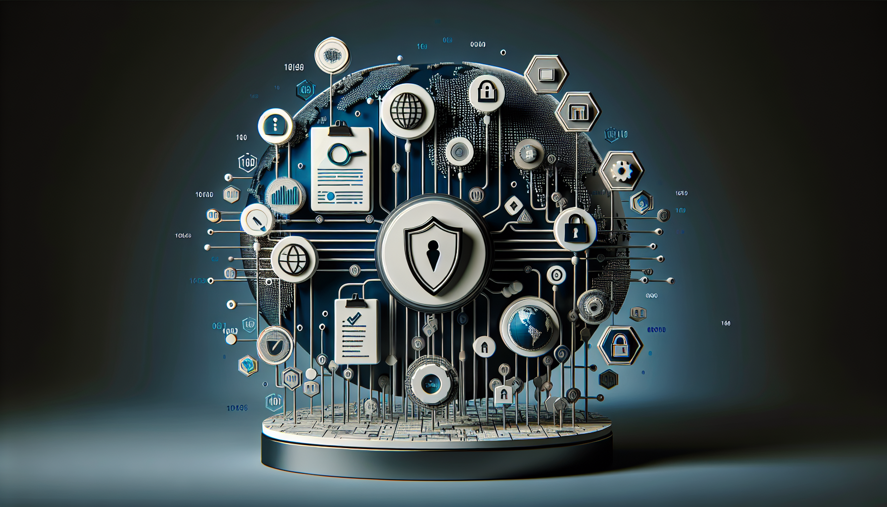 Developing a Cyber Risk Assessment Framework - Cybersecurity concept with digital padlock and code