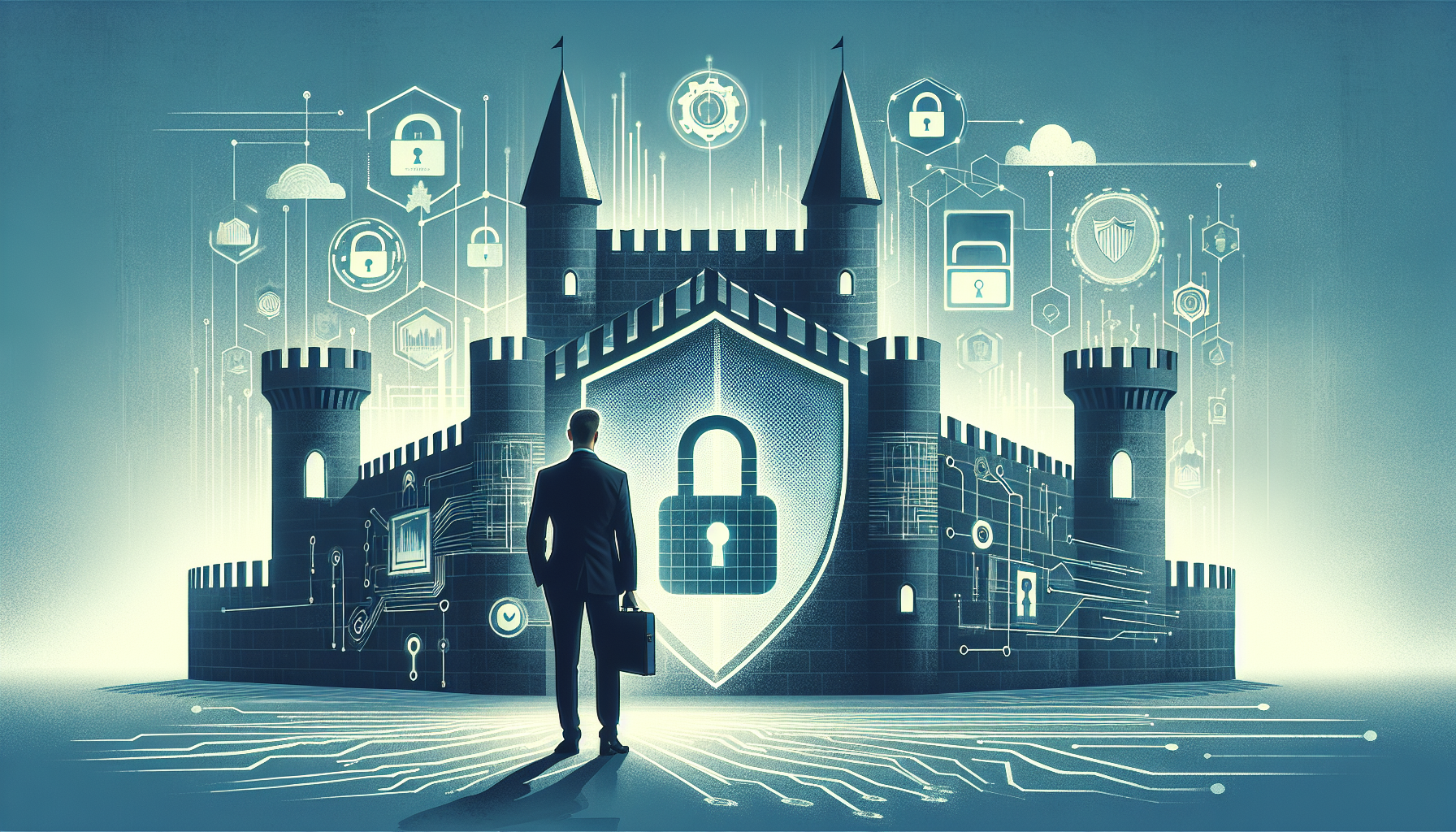 Implementing Zero Trust Principles in Business Continuity - Secure Middle Eastern skyline