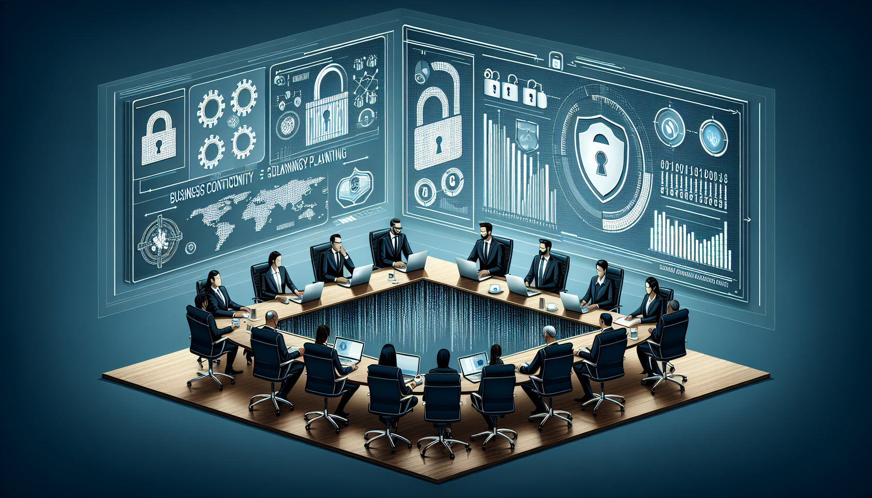 Integrating Cyber Risk Assessment into BCP Strategies - a detailed chart showing planning phases