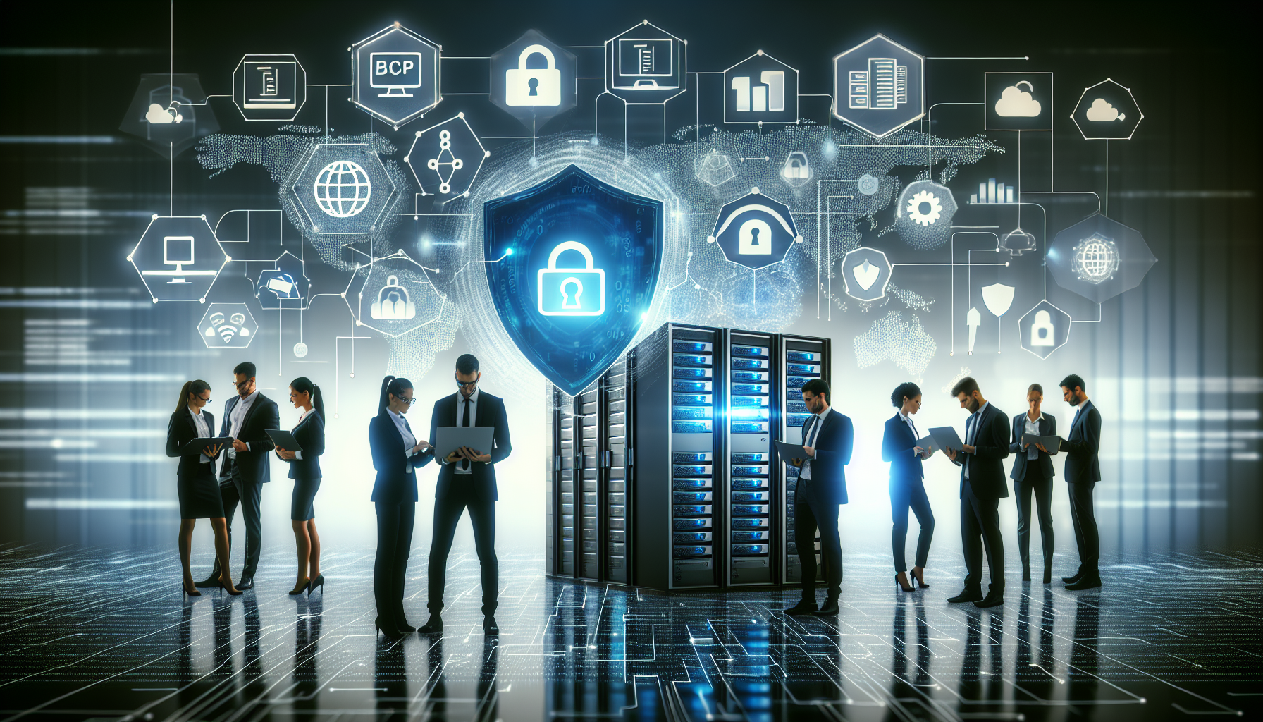 Real-World BCP Testing Scenarios for Cyber Resilience - Cybersecurity team actively engaging in a simulated BCP test