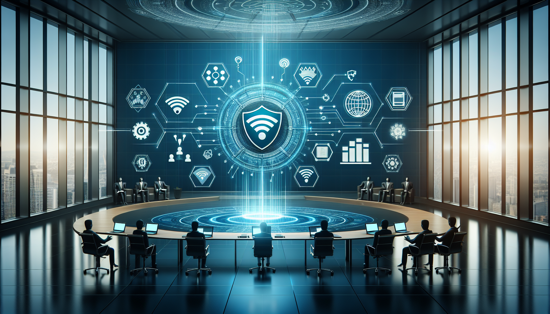 Assessing Cyber Risk in Business Continuity Planning - Secure cloud storage icons reflect data backup strategies