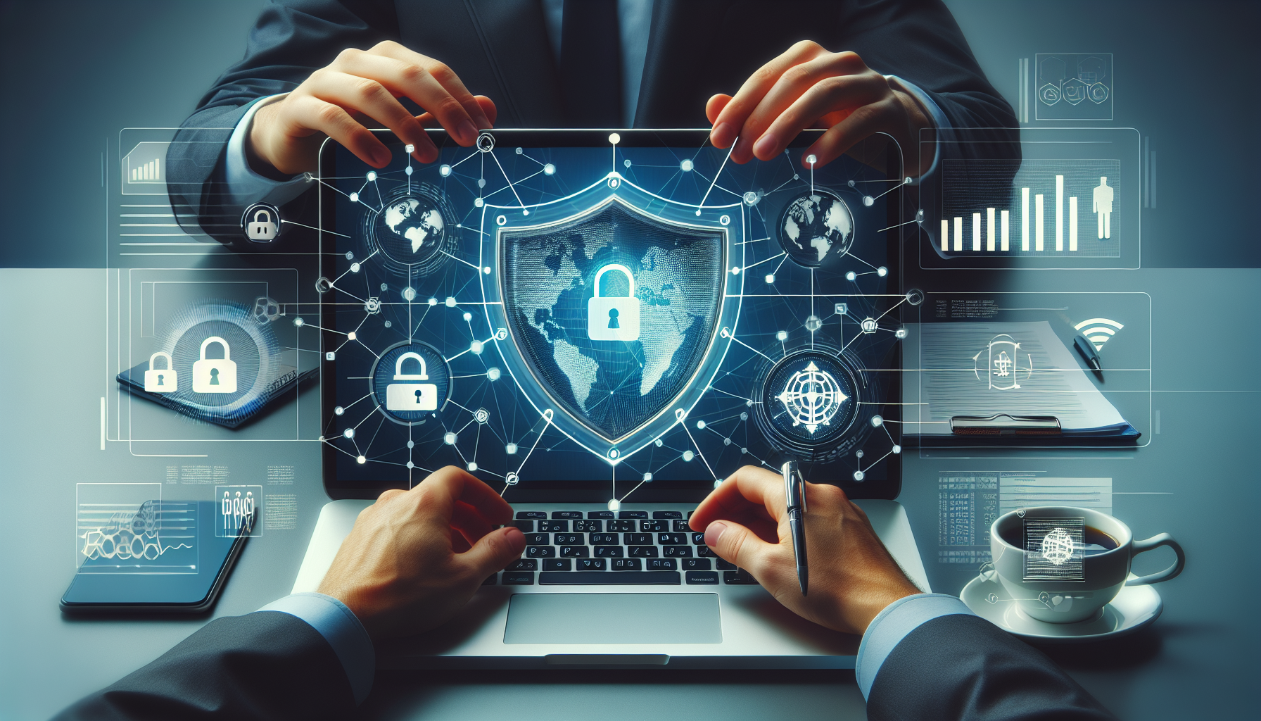 Assessing Risks and Impacts in Cybersecurity BCP - A detailed chart showing steps for risk assessment