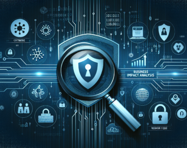 Conducting a Business Impact Analysis for Cyber Threats - diagram showing steps in analysis process