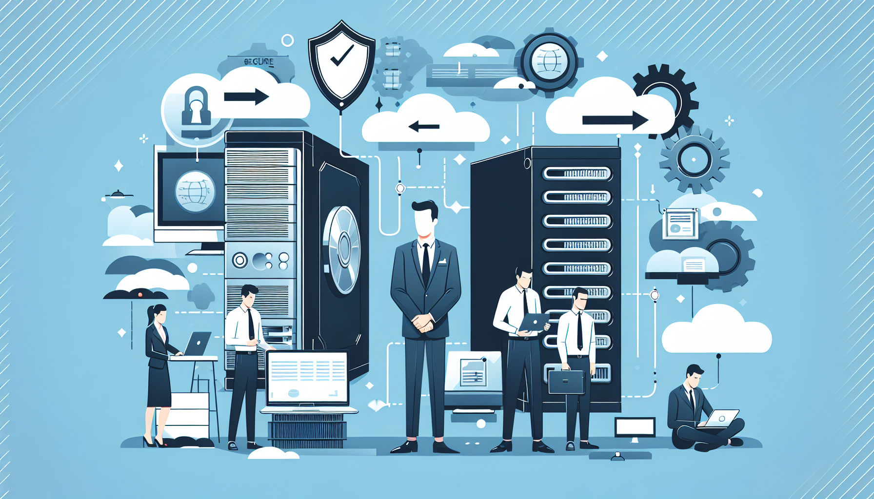 Essential Data Backup Solutions for Business Continuity - Illustration of cloud and on-premise backup strategies